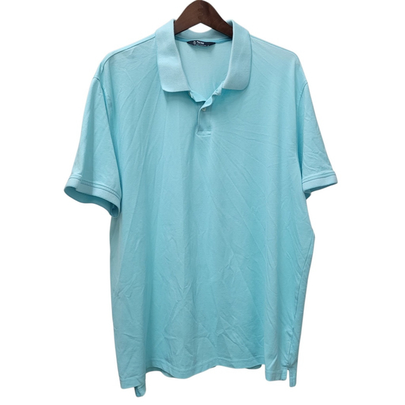 Pique Polo Stretch Cotton Polo Short Sleeves Shirt Men's XXL Excellent Condition - Picture 1 of 6